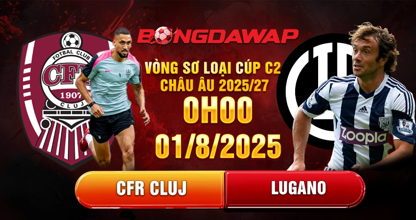 Soi Kèo Cfr Cluj Vs Lugano, 0h30 Ngày 01/08: Vòng Sơ Loại Cúp C2 Châu Âu 2025/26